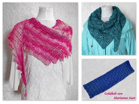 CAL Häkelanleitung Schachmatt - ein Muster, 3 Varianten