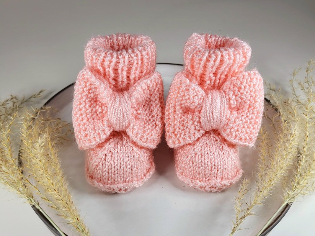 Strickanleitung Babyschühchen "Prinzessin" - Bild 2