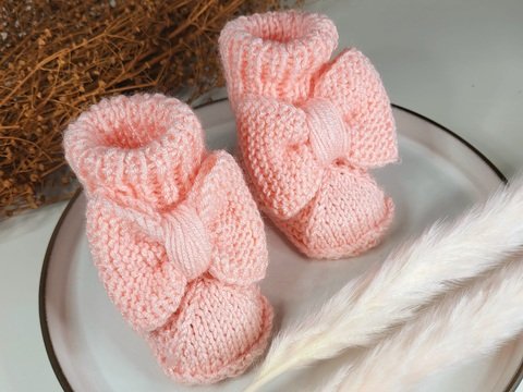 Strickanleitung Babyschühchen "Prinzessin"