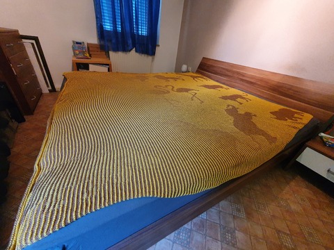 African Animals, Shadow Knitting, Illusion Knitting, Motif Blanket