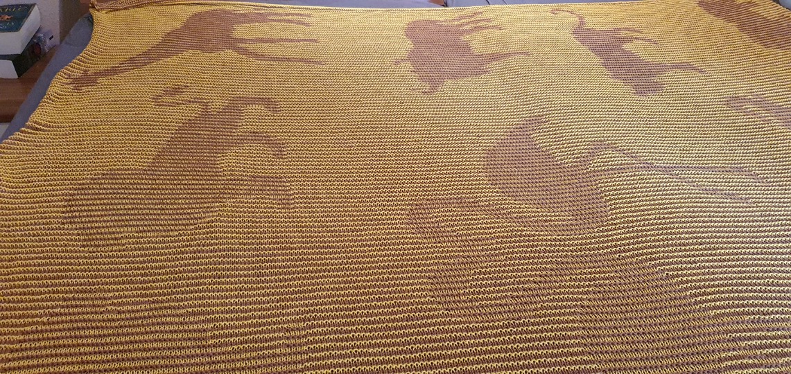 African Animals, Shadow Knitting, Illusion Knitting, Motif Blanket