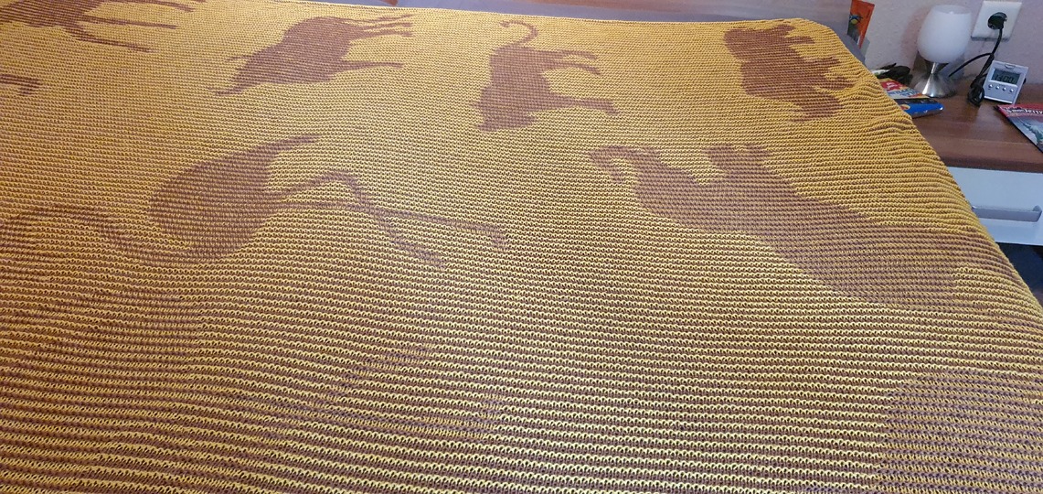 African Animals, Shadow Knitting, Illusion Knitting, Motif Blanket
