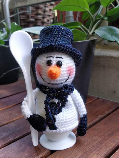 Eierwärmer Schneemann Jani