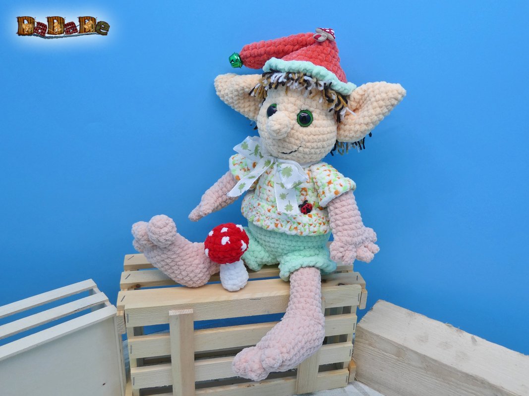 Glücks-Wichtel  Nils, Häkelanleitung von DaDaDe - Bild 5