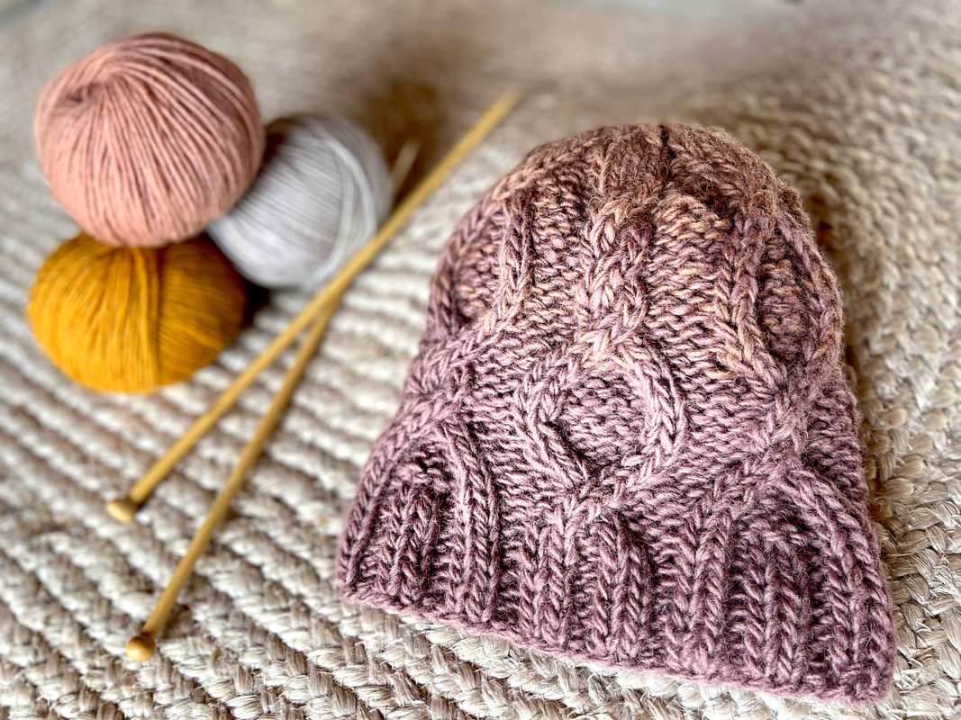 Strickanleitung Mütze IRIA HAT in S/M und L/XL