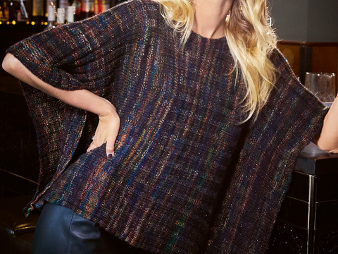 Edles Cape mit feinem Lurex