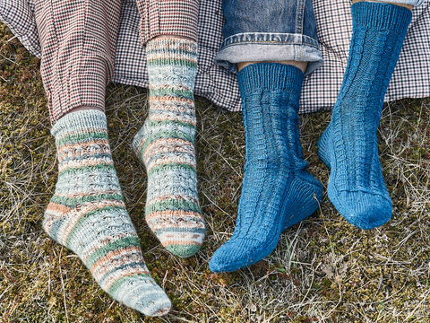 Damen- und Herrensocken