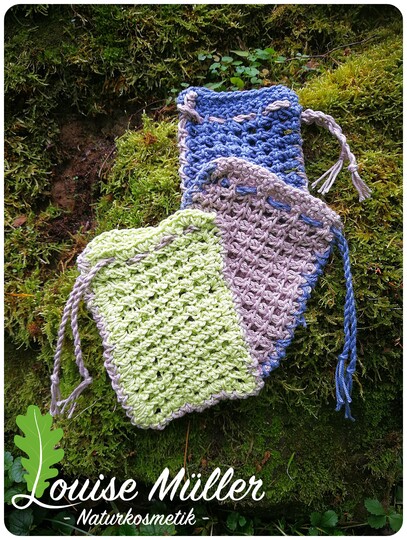 schönes, stabiles Seifensäckchen