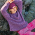 Flauschiger Pulli im Lochmuster