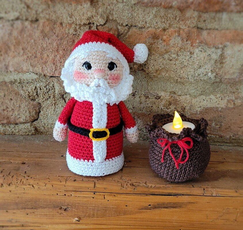 Anleitung für Teelichthalter/Kantenhocker Weihnachtsmann - Bild 2