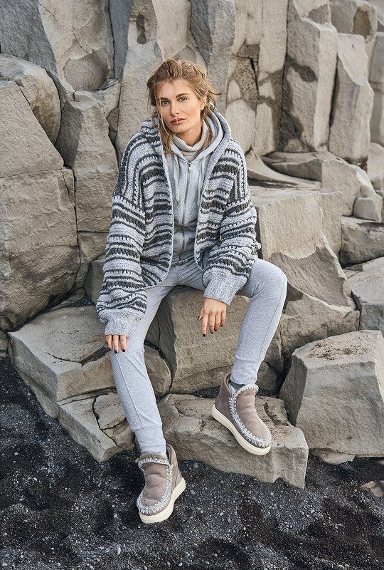 Gestreifte Kapuzenjacke - Bild 6