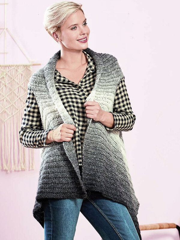 Woolly Hugs Zipfelweste Hygge, eine tolle Weste zum Drüberziehen