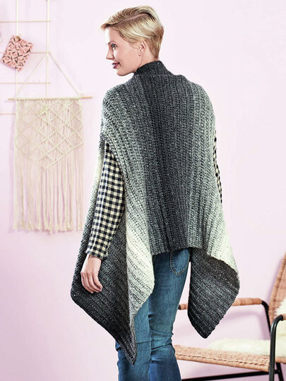 Woolly Hugs Zipfelweste Hygge, eine tolle Weste zum Drüberziehen