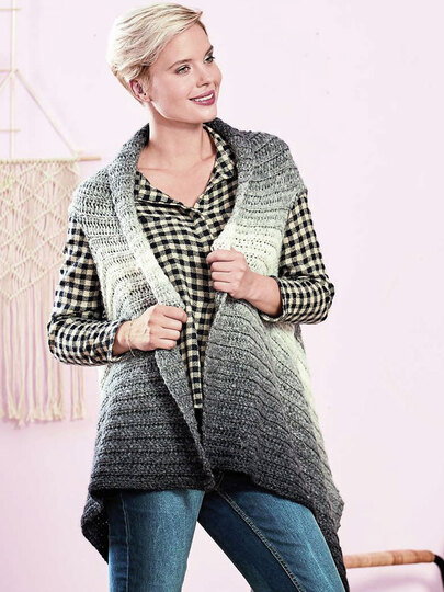 Woolly Hugs Zipfelweste Hygge, eine tolle Weste zum Drüberziehen