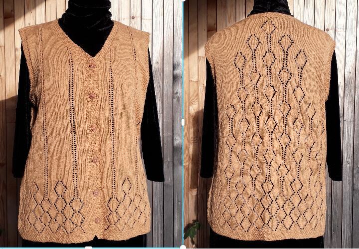 Knitting Pattern sleeveless Vest "Style Icon" - Image 2