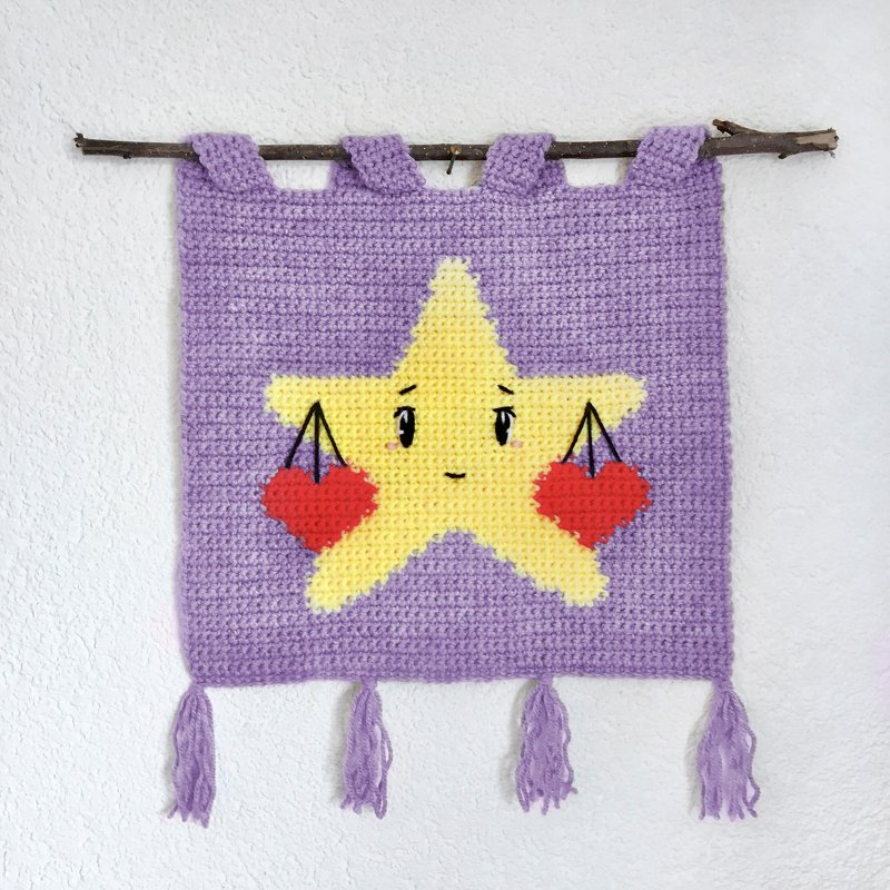 Häkelanleitung Sternzeichen Waage-Wandbehang - Bild 3