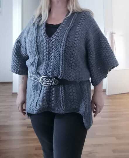 Häkelanleitung kuscheliger Damen Slipover 