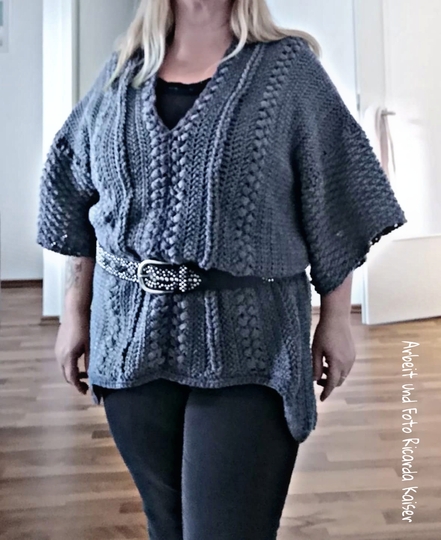 Häkelanleitung kuscheliger Damen Slipover 