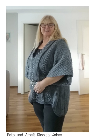 Häkelanleitung kuscheliger Damen Slipover 