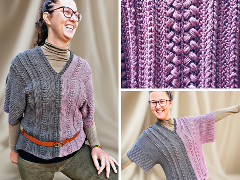 Häkelanleitung kuscheliger Damen Slipover "Fisch-Gretchen"