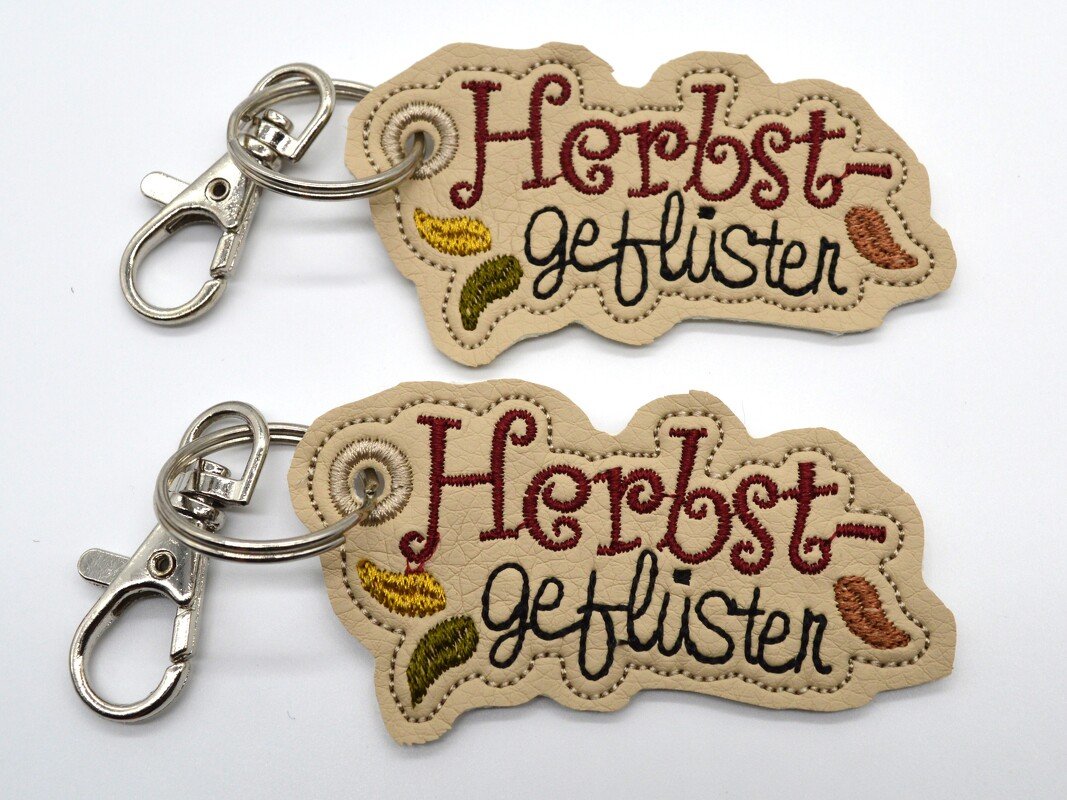 Stickdatei Herbst Schlüsselanhänger Herbstgeflüster - Bild 3