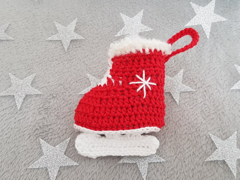 Häkelanleitung Minischlittschuh - Bild 5