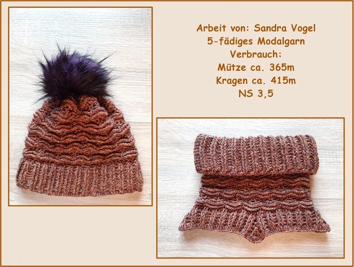 Häkelanleitung Set "Swing" 3-teilig Mütze + Schalkragen + Handstulpen
