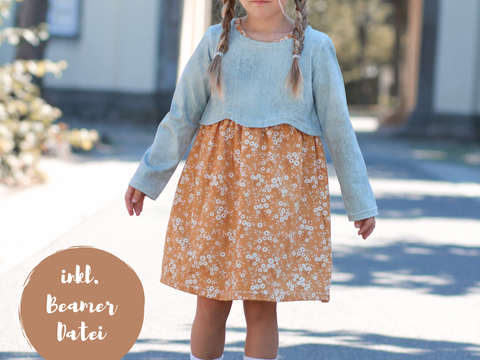 Curved Crop Top inkl. Unterkleid Beamer Version Gr. 86 - 164