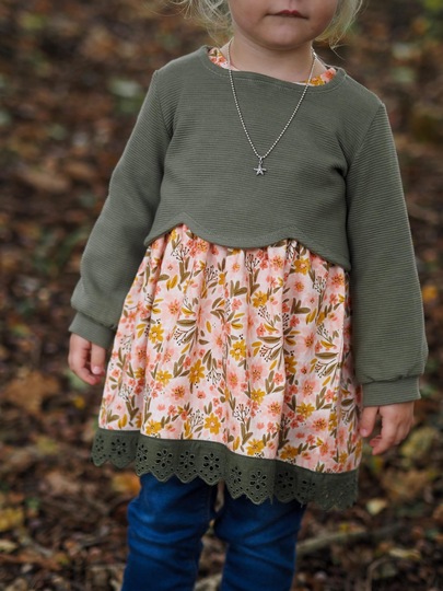 Curved Crop Top inkl. Unterkleid Beamer Version Gr. 86 - 164