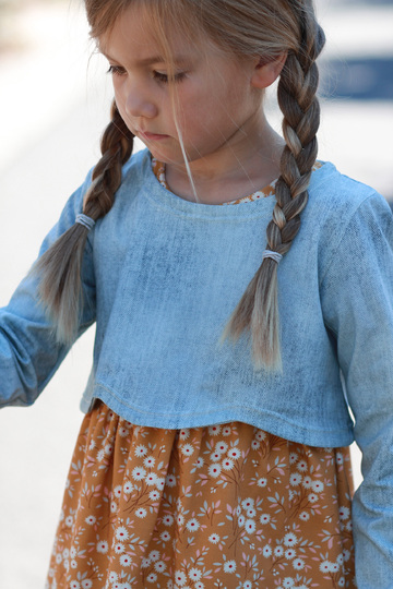 Curved Crop Top inkl. Unterkleid Beamer Version Gr. 86 - 164