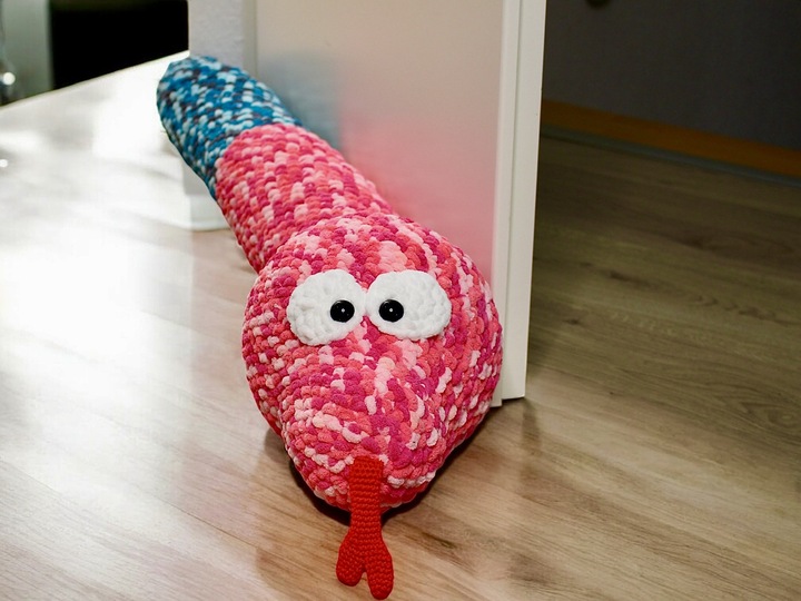 Draft excluder Snake - Crochet Pattern| Deco | Bolster | stuffed animal
