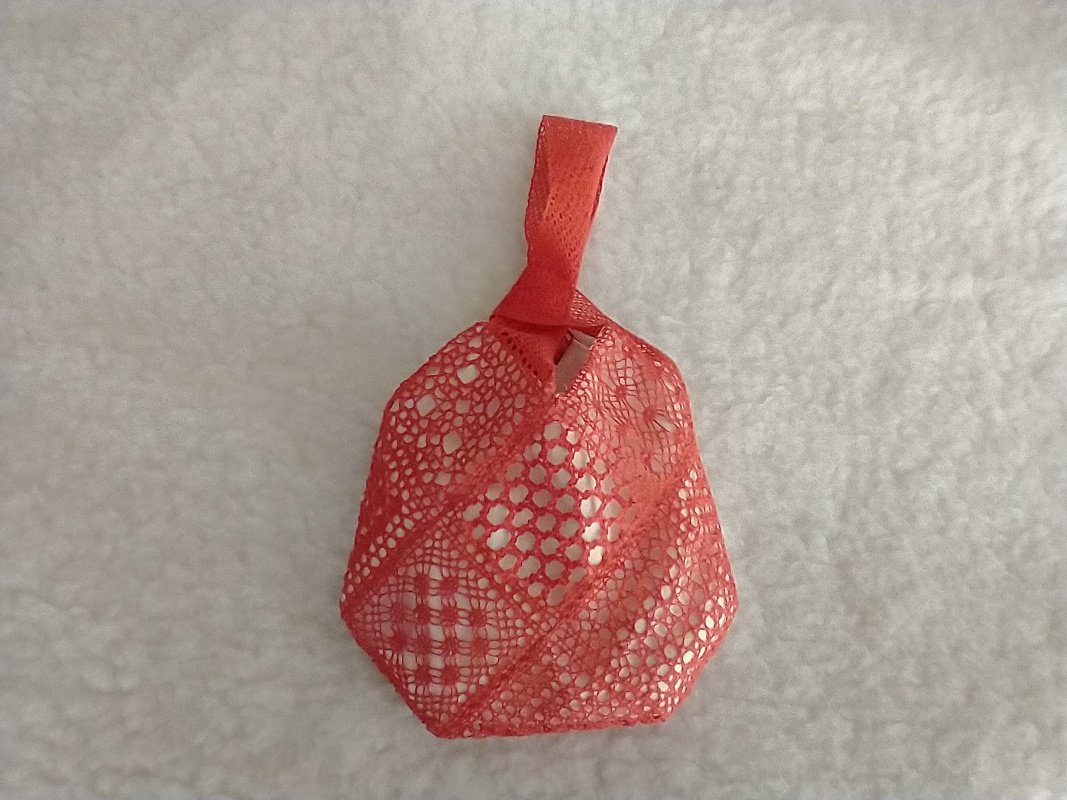 geklöppelte japanische Knotentasche