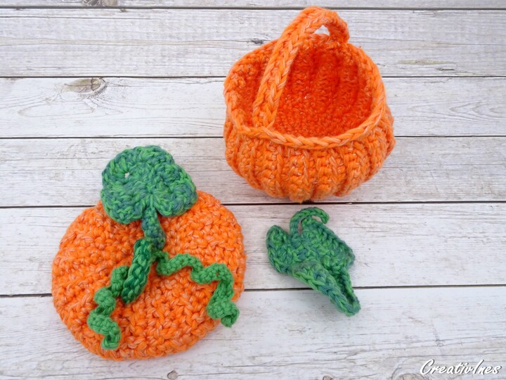 Kürbis-Körbchen, herbstliche Tischdeko - Anleitung für mehrere Variationen