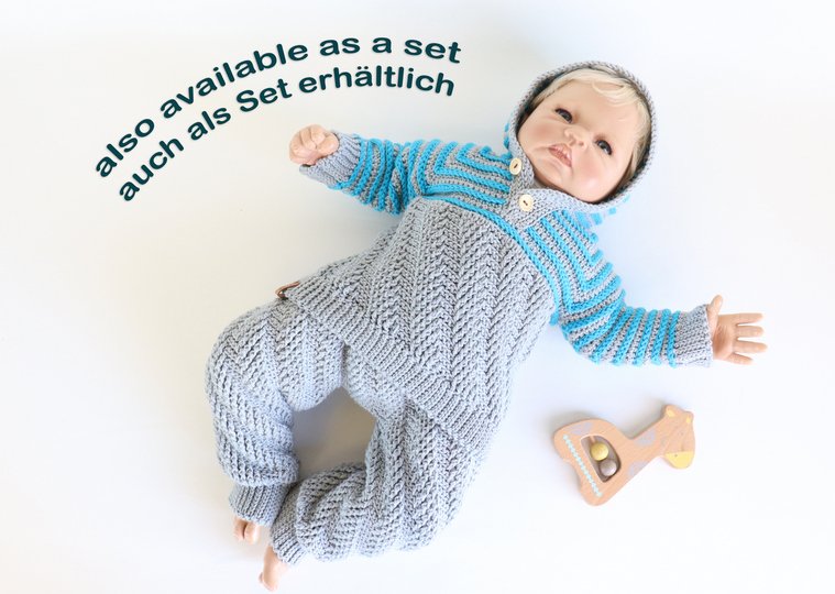 Baby & children's jumper "Leon" (sizes 0 m.-5 y., two or one colour)