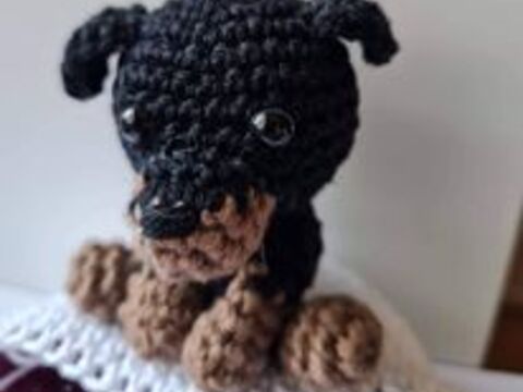 Häkelanleitung - Rottweiler Welpe