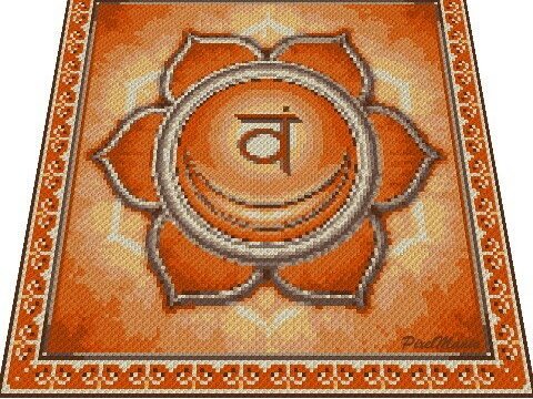 Häkelmuster * SVADHISHTHANA - SAKRALCHAKRA * Grafik für C2C Decke