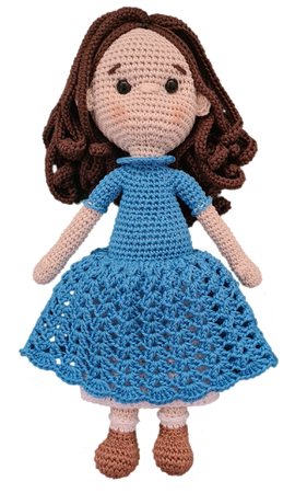 Crochet pattern doll Lily