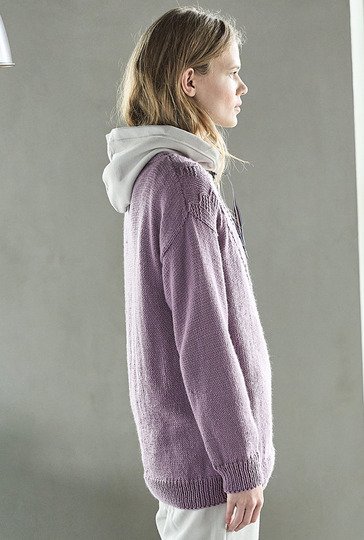 Asymmetrischer Pulli in Lila