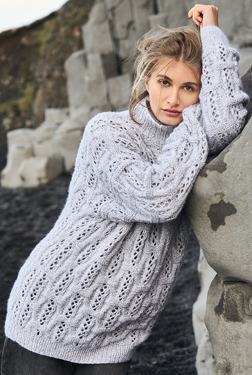 Pulli im Struktur-Lochmuster