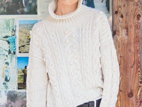 Sehr edel: Kaschmirpulli in Weiß