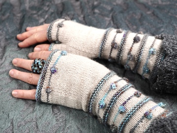 Armstulpen "Tiny Drops", Strickanleitung, 3 Größen