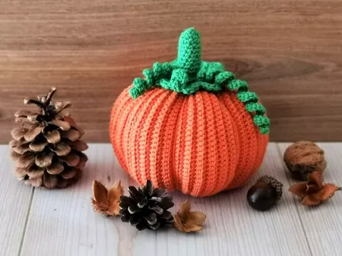 Kürbis "Herbstsonne" - Häkelanleitung