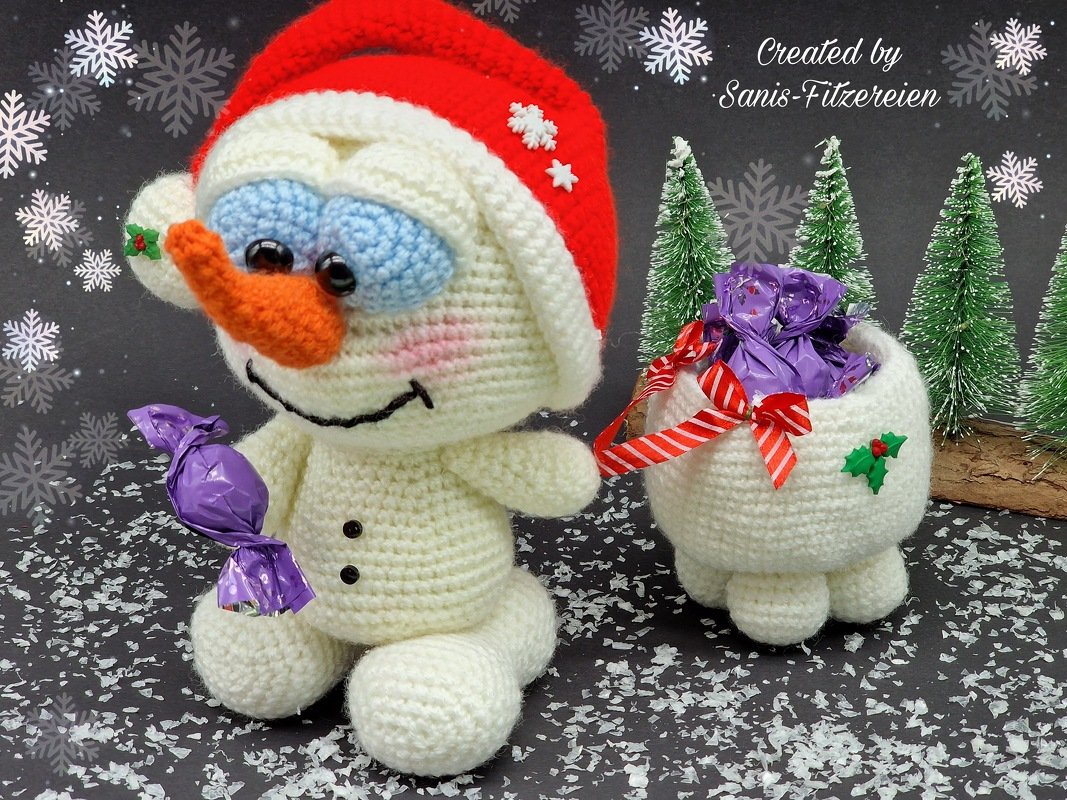Häkelanleitung Schneemann auf Achse - Bild 7