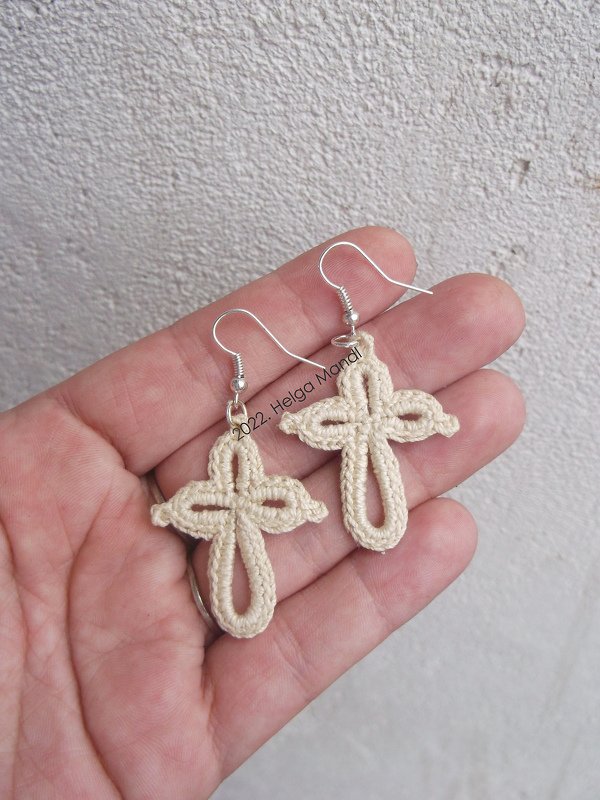 Cross earrings - Image 3