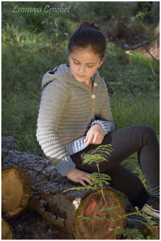 + SMILLA + Kapuzenjacke häkeln, ab Größe 74/80 bis 56 Damen, Jacke, Herbst - Bild 4