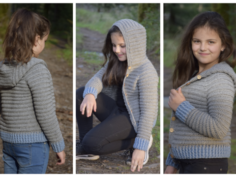 + SMILLA + Kapuzenjacke häkeln, ab Größe 74/80 bis 56 Damen, Jacke, Herbst