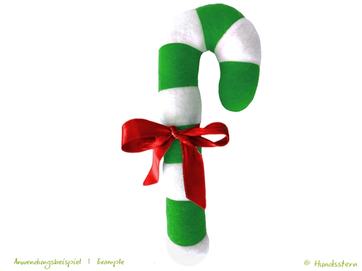 CANDY CANE Christmas decoration or dog toy. Sewing pattern