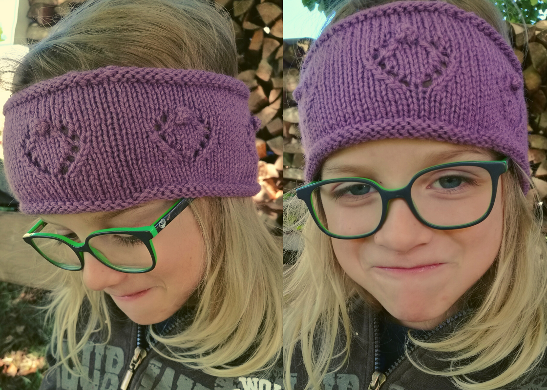 Knitting pattern, headband, quick and easy knit (3 Sizes), Coeur Headband - Image 8