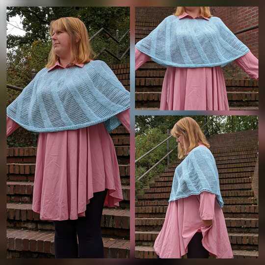 Alva - Überwurf/Poncho häkeln in allen Damengrößen