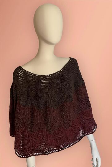 Alva - Überwurf/Poncho häkeln in allen Damengrößen